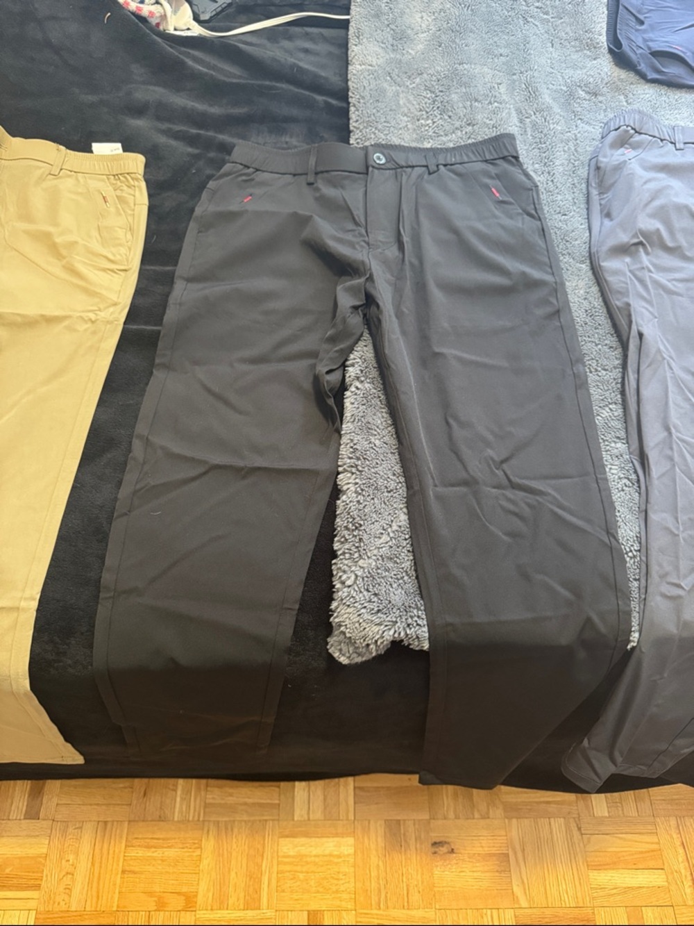 Men's Black Stretch Casual Pants